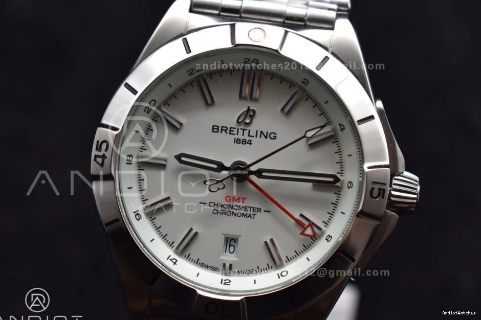 Factory 532 Chronomat Best Automatic BLS On Edition 1:1 A 40mm Breitling GMT White SS Bracelet Dial HighPerformance 0320